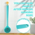 thumbnail image 4 of SUWU Silicone Back Scrubber for Shower Bath Body Brush with Long Handle, BPA-Free, Hypoallergenic, Eco-Friendly for All Skin Back Cleaning Wash for Men Women(Blue), 4 of 7