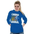 thumbnail image 4 of Cardio Workout Bigfoot Sasquatch Long Sleeve TShirt Men Women Brisco Brands M, 4 of 6