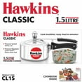 thumbnail image 2 of Hawkins Classic CL15 1.5-Liter New Improved Aluminum Pressure Cooker, Small, Silver, 2 of 3