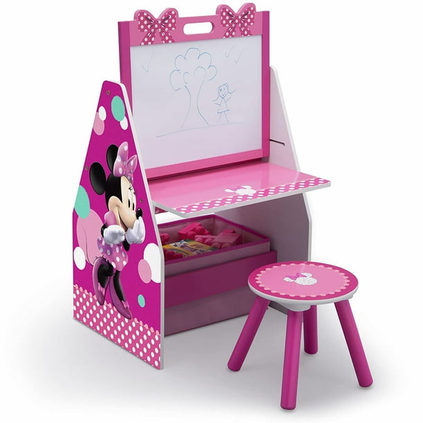 Delta Children Kids Easel and Play Station â€“ Ideal for Arts & Crafts, Drawing, Homeschooling