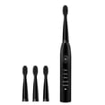 thumbnail image 4 of 2X Cepillo de Dientes Eléctrico Sónico Ultrasónico Cepillos de Dientes de Carga Cepillo Temporizador Negro, 4 of 5