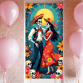 thumbnail image 6 of Colorful Floral Skeleton Banner Day of the Dead Mexican Decorations for Festival Celebration Party, 6 of 8