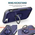 thumbnail image 5 of For iPhone 7 / 8 / SE 2020 / SE 2022 Slim Case,Luxury Hybrid Hard PC and TPU Rugged Bumper 3-In-1 Rotatable Magnetic Ring Kickstand Four Corner Guard Shockproof Anti-Scratch Back Phone Cover, Blue, 5 of 7