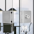 thumbnail image 1 of Glass Door Lock, Resistant Glass Door Latch, Toughened Glass Door Residence Community Offices Homes, 1 of 8