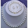 thumbnail image 3 of K-KED Genuine Natural 7-8mm White Freshwater Cultured Pearl Necklace Bracelet Earring, 3 of 5