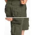 thumbnail image 3 of Men's Cargo Shorts Relaxed Fit, Cotton Twill Work Shorts, Outdoor Lightweight Casual Shorts for Men with Pockets(No Belts), 3 of 6