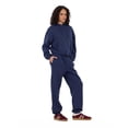thumbnail image 3 of Forever 21 Women's Blue Loungewear Cropped Hoodie, Elastic Hem Design for Cozy Lounging, M, 3 of 6