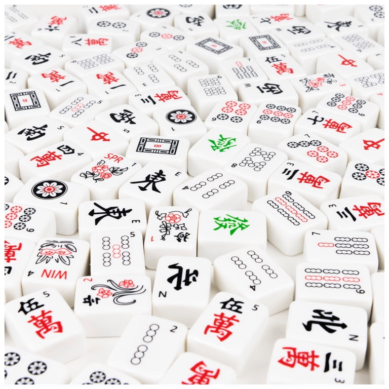 Jeu De Plateau De Mahjong Chinois Jeux De Table Portable Mahjong Game