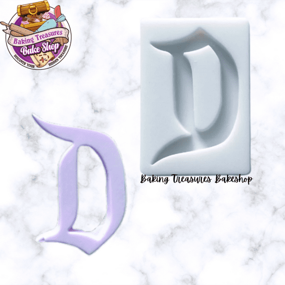 Letter D Silicone Mold