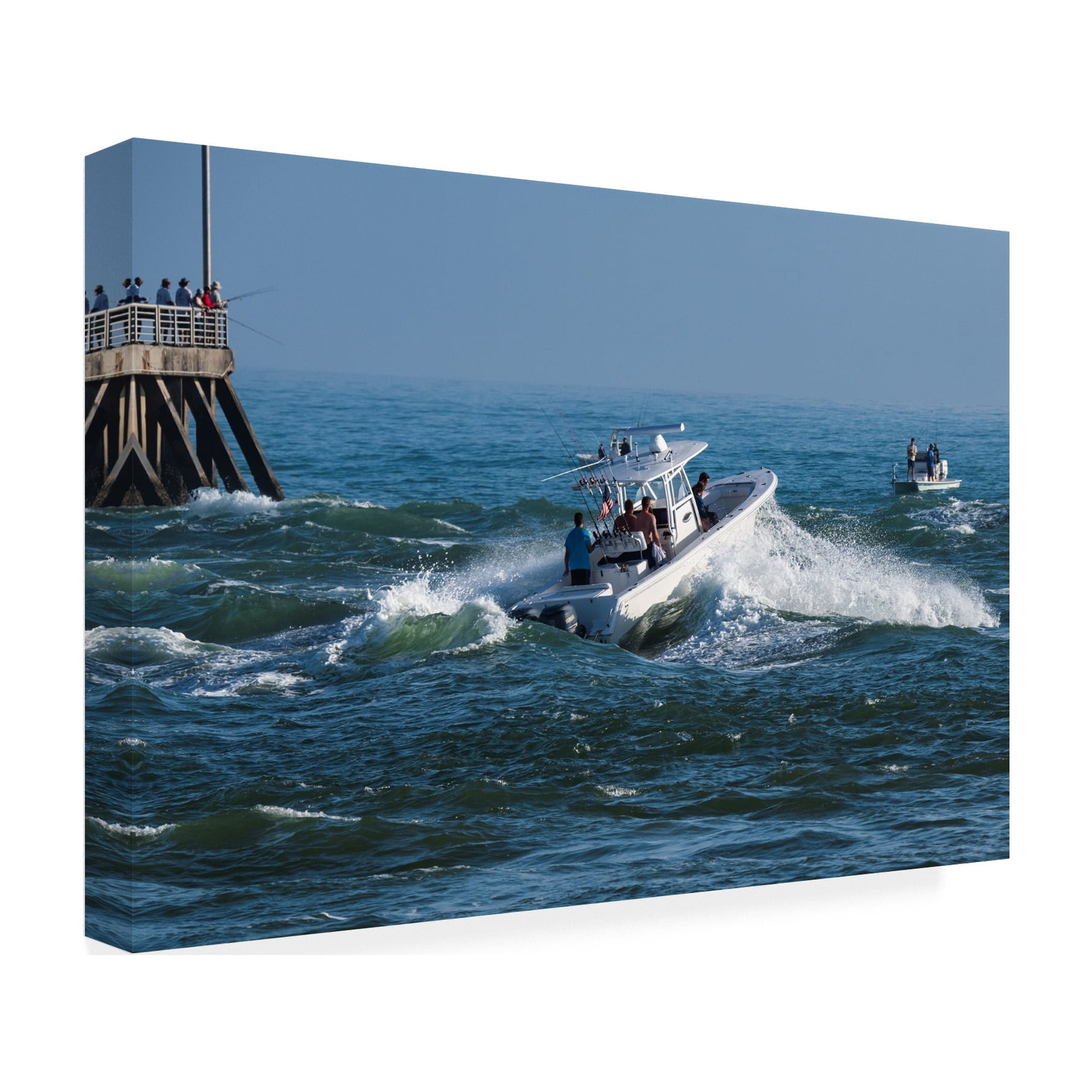 Robert Michaud 'Sport Fishing' Canvas Art
