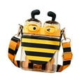 thumbnail image 3 of Botella de agua Little Bee para niños con correa para el hombro ajustable y desmontable Amarillo, 3 of 8