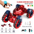 thumbnail image 1 of 4WD RC Car Radio Gesture Induction Spray Music Light Twist High Speed Stunt Remote Control off Road Drift Vehicle Car Model heqiyong LED, 1 of 2