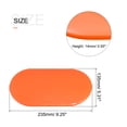 thumbnail image 2 of Unique Bargains Exercise Core Sliders, Oval Glider Discs with Feet Covers, Dual Sided, Home Gym, Orange, 2Set, 2 of 6