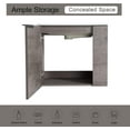 thumbnail image 4 of Miniyam 22" Bathroom Vanity Sink Combo for Small Space, Wall Mounted Cabinet Set, Gray, 4 of 8