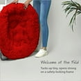 thumbnail image 5 of Urban Shop Mongolian Oversized Saucer Chair, Red, 5 of 5