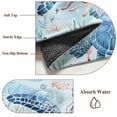 thumbnail image 5 of Sea Turtles Jellyfish Large Area Rugs 5x8 ft Corals Summer Nature Blue Washable Rug Non Slip Indoor Carpet Absorbent Floor Mat for Living Room Bedroom Dining Room, 5 of 9
