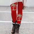 thumbnail image 4 of Zhanying Leggings de Sapin de Noël Rouges Style Laid de Noël Coupe Ajustée Tenues d'Hiver pour Femmes 2025 Tendance Rouge G, 4 of 5
