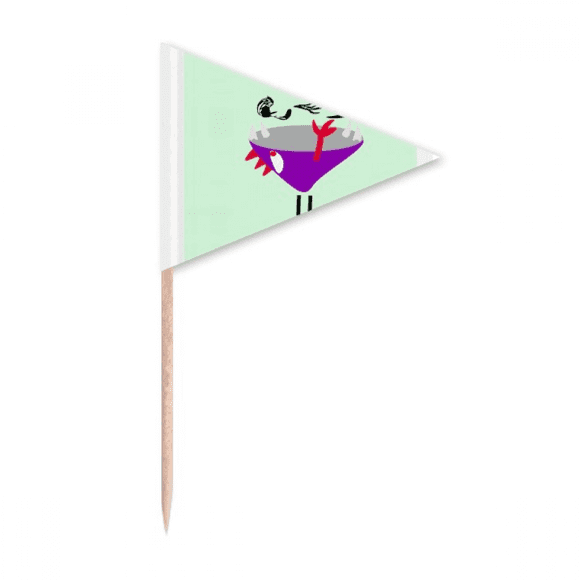 my animal hunting art deco  fashion Toothpick Triangle Cupcake Toppers Flag