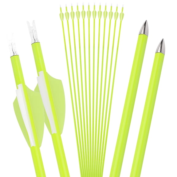 12X 30" Archery Carbon Arrows SP1500 Vanes Tips Compound Recurve Bow Hunting Target