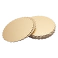 thumbnail image 3 of Planche à Gâteau, Base de Gâteau Ronde en Dentelle Décorative, Or+argent Réutilisable pour Muffin Biscuit 12 Pouces, 3 of 8