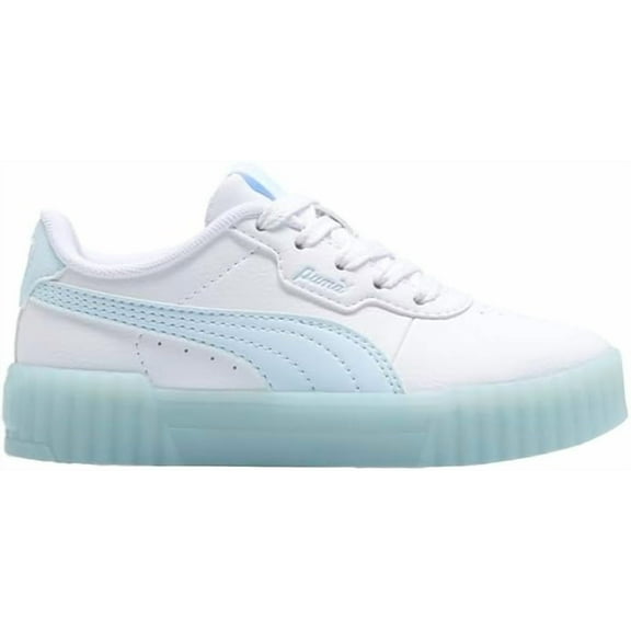 Little Kid's Puma Carina 3.0 Iced AC Puma White-Icy Blue (403107 01) - 3.5
