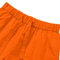 thumbnail image 5 of Wensltd Women Casual Shorts Solid Elastic Drawstring Waist Side Pockets Split Hem Lightweight Summer Everyday Shorts, 5 of 8