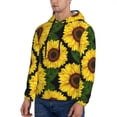 thumbnail image 2 of Hoodies for Men - yellow Sunflower Realistic Aesthetic Long Sleeve Comfrt Men'S Fashion Hoodies & Sweatshirts, Sweatshirts for Men Hoodies Pullover Clothing Clothes with Pouch, 2 of 7