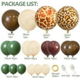 thumbnail image 2 of Olive Brown Jungle Balloon Garland Arch Set Birthday Party Decoration Balloon Chain Set, 2 of 6