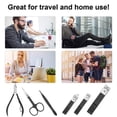 thumbnail image 5 of Manicure set Stainless Steel Nail Clipper, 12PCS Grooming Kit for Men &Women Fingernail Toenail Clippers Cutter, 5 of 6