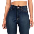 thumbnail image 5 of Wide Leg Jeans for Women High Rise Flare-Leg Pants Solid Dark Blue L, 5 of 5