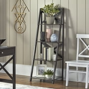TMS X 4-Tier Shelf, Ladder Bookcase, Espresso