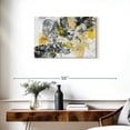thumbnail image 3 of Elephant Stock Abstract Pouring Xi Wall Art - Horizontal Canvas Wall Art - Living Room Wall Decor - Abstract Canvas - Gray And Yellow Decor By Jean Plout - 30" x 20", 3 of 8