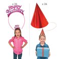 thumbnail image 2 of Fun Express Birthday Party Hat Assortment Bulk 48 Pc, 2 of 2