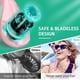 thumbnail image 3 of Ventilador de cuello ligero sin aspas, manos libres, silencioso, recargable, de 3 velocidades, ajustable en 360° para escritorio de oficina y camping, color rosa, 3 of 5