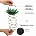 thumbnail image 5 of 2 Pack Outdoor Solar Hanging Lantern Lights - 60LED Waterproof Solar Pineapple Light Outdoor for Garden,Yard Porch Lawn Backyard Landscape Pathway Patio Outside Gardening, 5 of 5