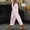 Pink, variant on Stephy Women's New Thin Elastic Loose Large Size Korean Version of Everything Long Trousers Casual Trousers Haren, Black, L