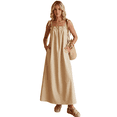 thumbnail image 1 of Vestido Largo Mujer Tirantes Ajustables | Corte Amplio Fluido Tipo Maxi, 1 of 5