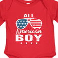 thumbnail image 4 of Inktastic All American Boy USA Parade Boys Long Sleeve Baby Bodysuit, 4 of 5