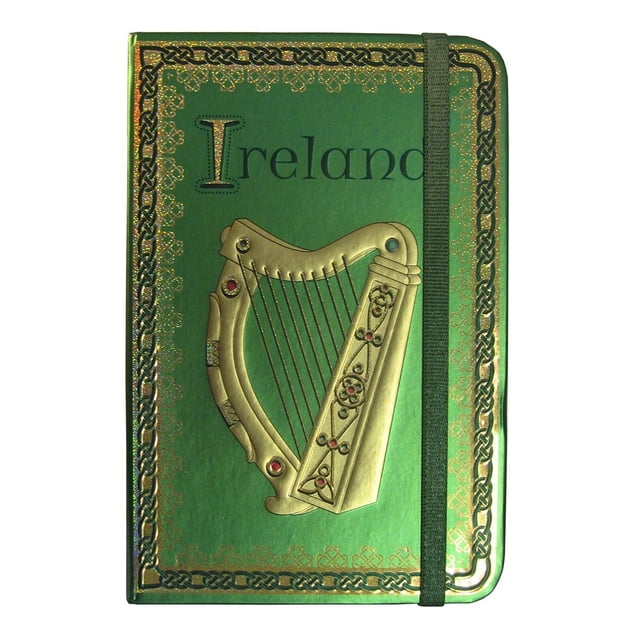 Cuaderno Royal Tara Irlanda Arpa Foil 14 x 10 cm 88 páginas