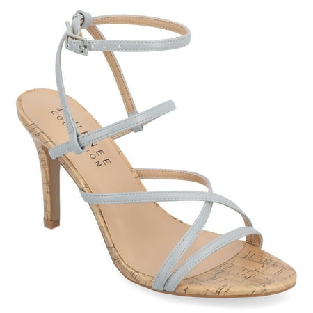 

Journee Collection Womens Fylissa Multi Strap Stiletto Open Toe Pumps