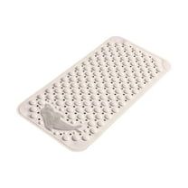 Dadatutu 29"X17" Foot Scrubber Shower Mat, Bathtub Mat with Antislip Suction Cups and Drain Holes, Non Slip Bath Floor Mats for Feet Massage Shower Rug