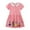 Pink Polka Dot, variant on 100% Cotton Cartoons Applique Jersey Dress For 2-7 Years Little Girls Summer Short Sleeve Dresses 2T Toddler Rainbow Dress
