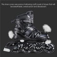 thumbnail image 4 of Wosthever Patines en línea ajustables para hombres, patines de Fitness transpirables para adultos, patines de ruedas de alta elasticidad, Pescar Negro/M, 4 of 5