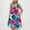 Pink, variant on Summer Xqxayjr Ladies Boho Tank Dresses Floral Print Swing Aline Loose Trendy Beach Vacation Dress Flowy Casual Midi Summer Cute T Shirt Church Dresses