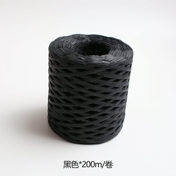 LYTMENT 1 Roll DIY Raffia Ribbon for Weaving Projects Natural Raffia Grass Yarn for Wrapping Crochet Craft Raffia String for Holiday Party Favors