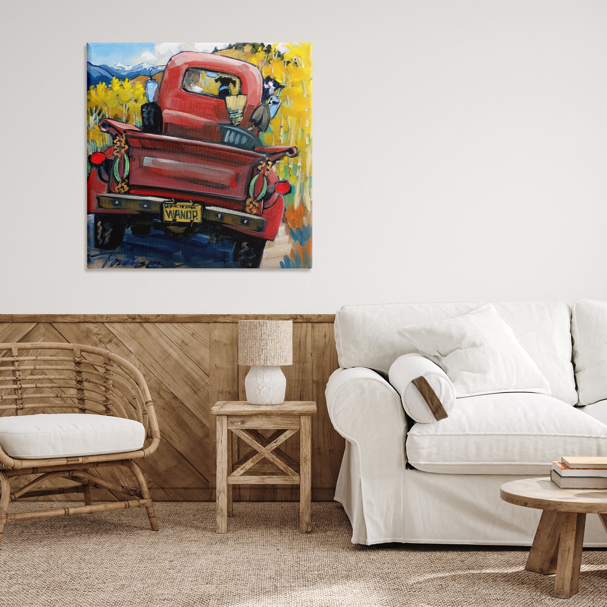 Stupell Industries Wander Truck Through Wheat Grass Canvas Wall Art, design by CR Townsend