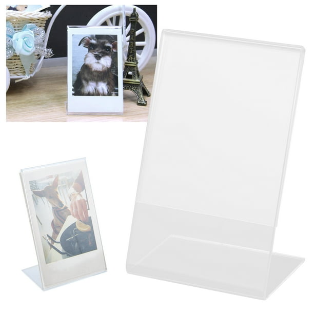 Marco de Fotos, Marco de Fotos Claro de la Foto Memorial Regalo Acrílico Marco de Fotos Acrílico Mini Stand Decoración para el hogar para el dormitorio de la oficina en casa