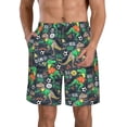 thumbnail image 1 of Balery Dinosaur Plays Soccer Traje de Baño Estilo Hawaiano para Hombre, Shorts de Secado Rápido con Bolsillos-Medium, 1 of 6