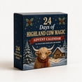 thumbnail image 3 of Highland Cow Advent Calendar, Christmas Countdown Calendar, 24PCS Double Sided Cow Hanging Ornaments, Shatterproof 2D Acrylic Cutout, Pre Drilled Hanging Hole for Tree Wall, 3 of 9