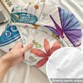 thumbnail image 4 of Twin XL Size Fitted Sheet Set - Spring Butterflies 2 Piece Bedding Sets 16" Deep Pocket Fitted Sheet with 1 Pillowcases, Summer Countryside Leaf Flowers Brushed Microfiber Hotel Luxury Bed Sheets, 4 of 9